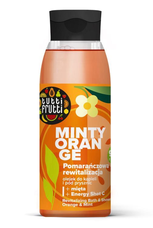 Tutti Frutti revitalizirajuće ulje za kupanje i tuširanje s narančom i mentom Energy Shot C ulja za tijelo