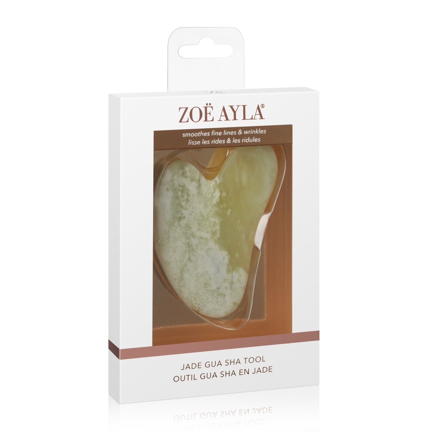 Accesorios de masaje Zoe Ayla Gua Sha de jade - 1 pieza