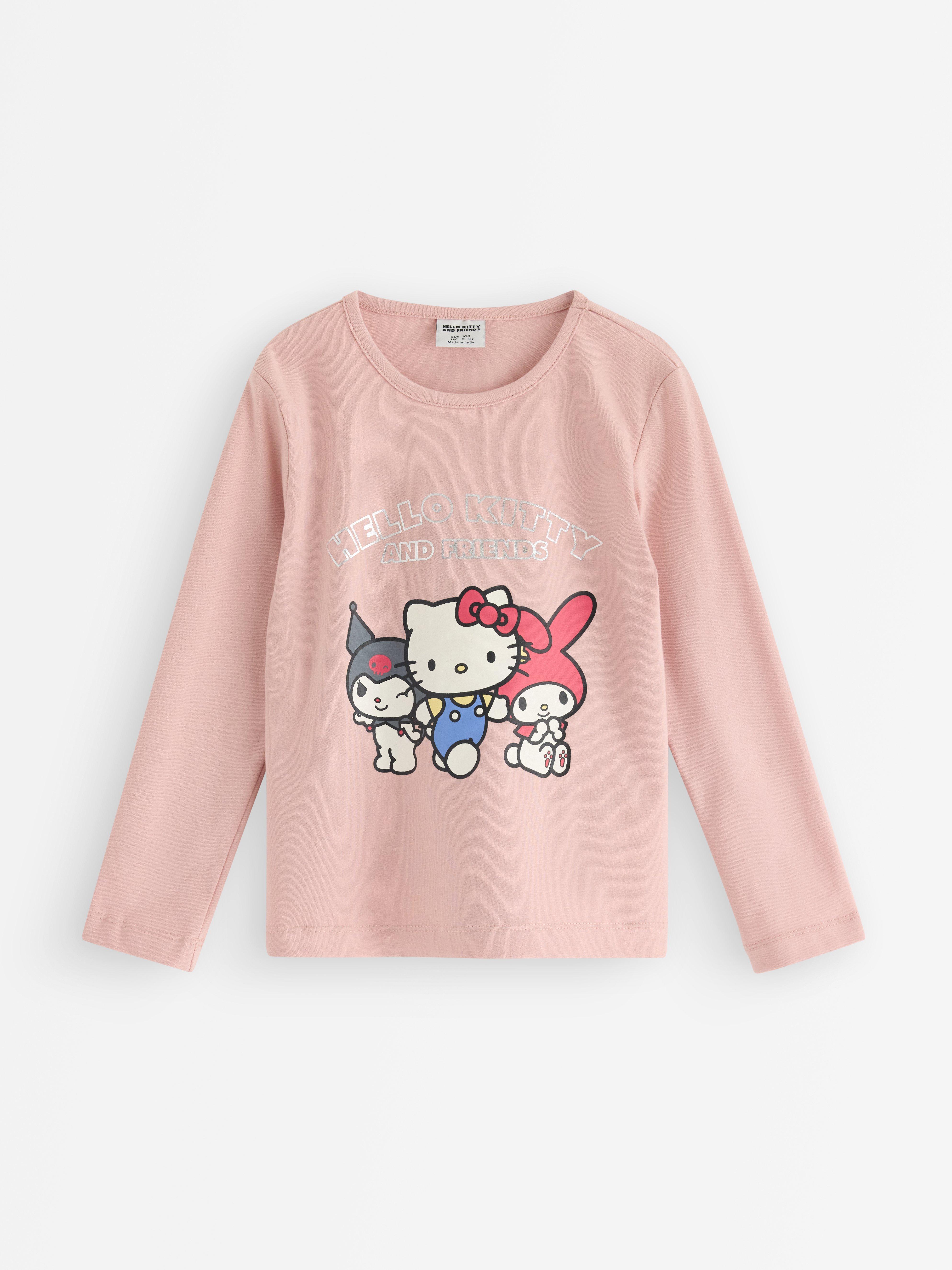 Blusa de manga comprida Hello Kitty rosa-claro