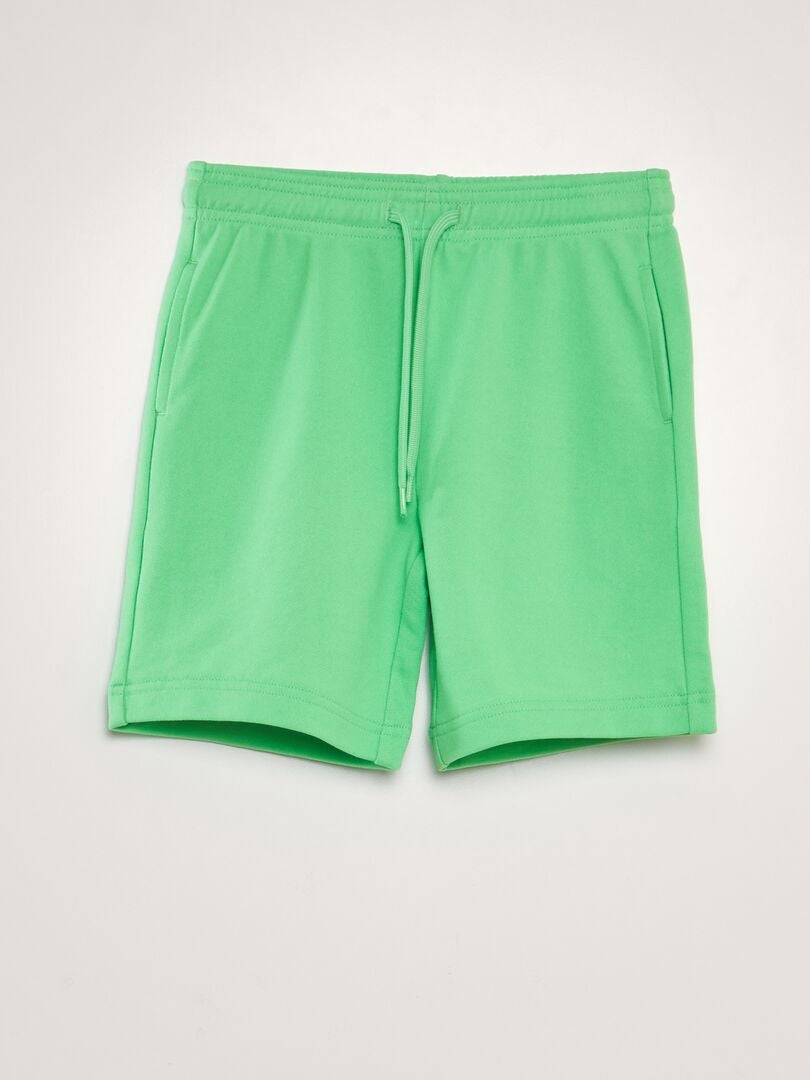 Bermudas de felpa francesa - VERDE