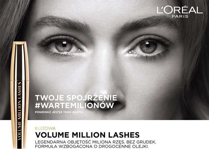 Maskara L'Oréal Paris Volume Million Lashes So Couture, ki privije trepalnice in jim doda volumen.