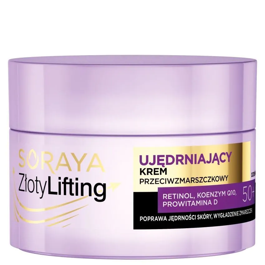 Soraya Złoty Lifting Ujędrniający krem przeciwzmarszczkowy 50+ 50ml