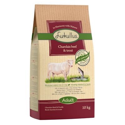 Lukullus kaldpresset tørrfôr til hund, økonomipakke 2 x 10 kg