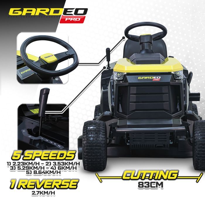 Zitmaaier - Gardeo Pro - 352cc - 83cm - Mulchfunctie