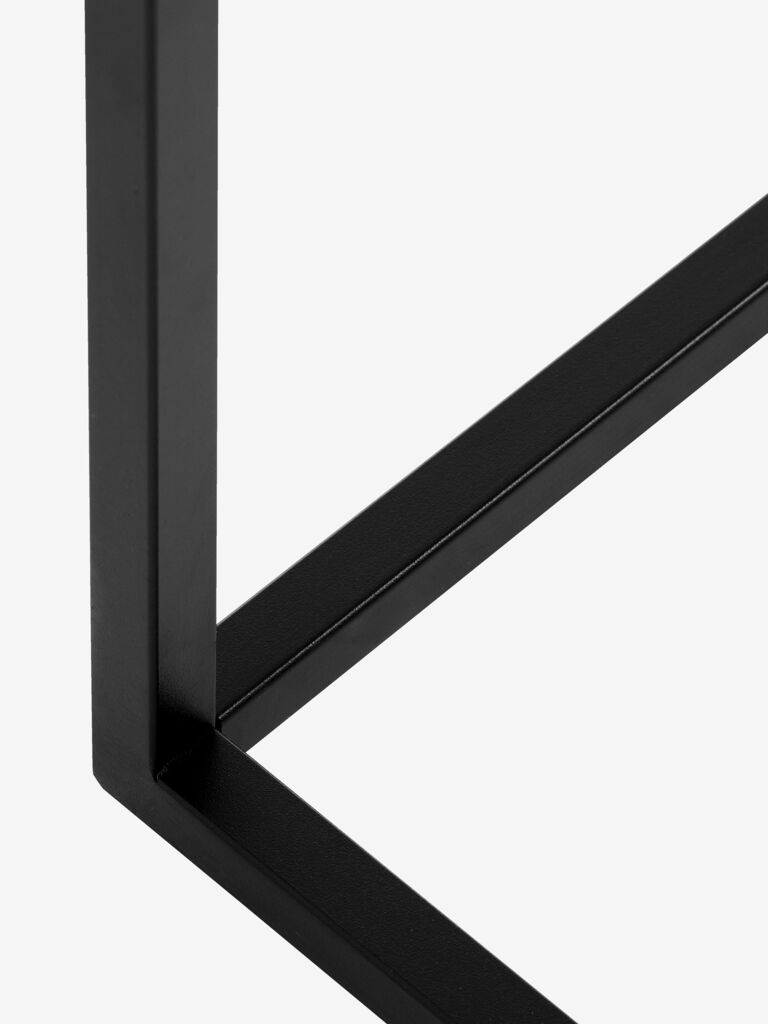 VIRUM VIRUM 26x80 konzola s policom, crna