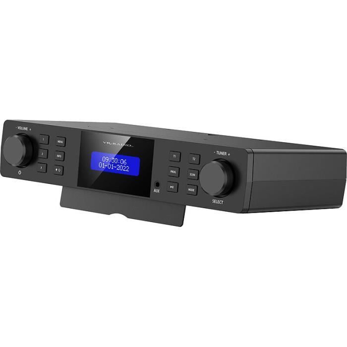 Radio de cuisine - VR-Radio - DOR-130 - DAB+/FM - Réveil - Lampe LED - Minuteur de cuisine