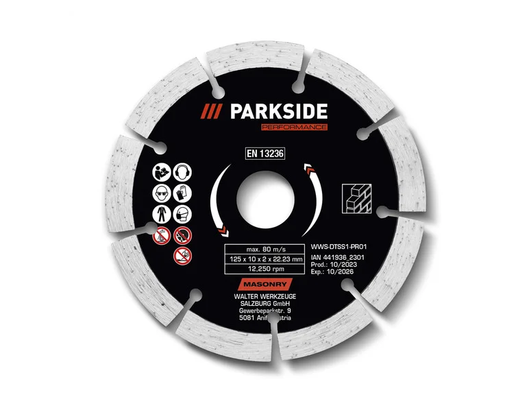 Disco de corte PARKSIDE PERFORMANCE®, Ø 125 mm