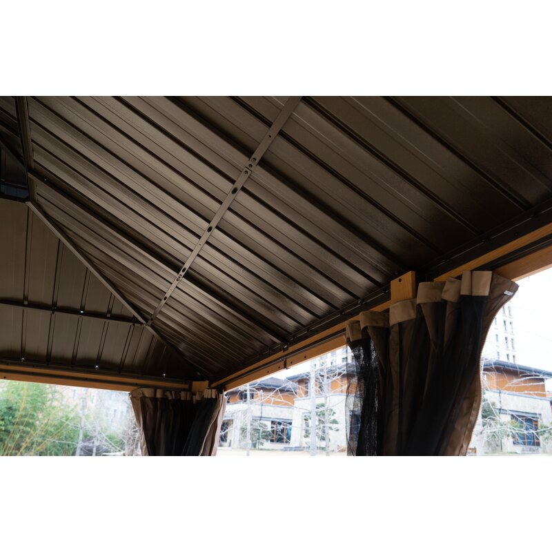 Dahlin Aluminium-Terrassenpavillon, 12 Fuß breit x 10 Fuß tief