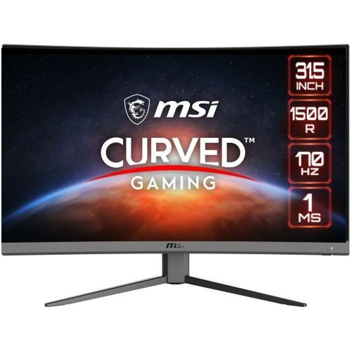 Ecran PC Gamer Incurvé - MSI -  31,5