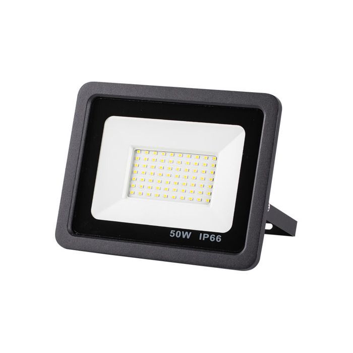 Proyector LED de 50 W, iluminación LED para exteriores de 5000 lúmenes, foco de seguridad de alta luminosidad, proyector LED blanco frío de 6500 K.