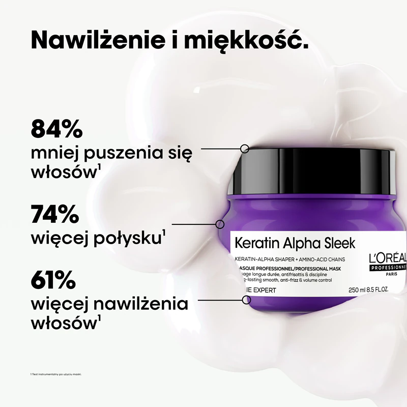 L'Oréal Professionnel Serie Expert Keratin Alpha Sleek voedend masker voor glad haar