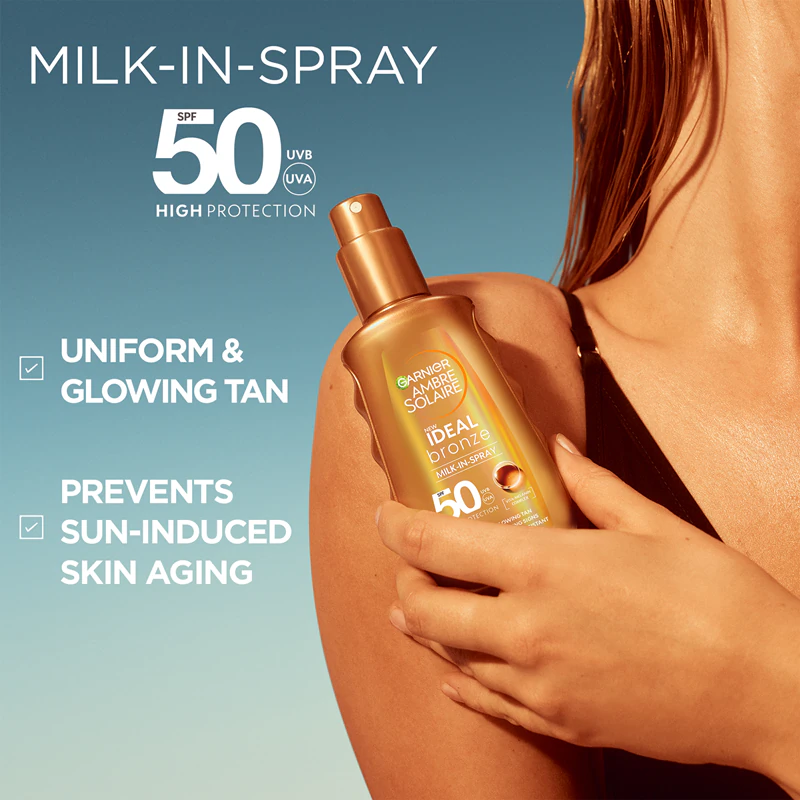 Garnier Ambre Solaire Ideal Bronze bruiningsmelk lichaamsspray
