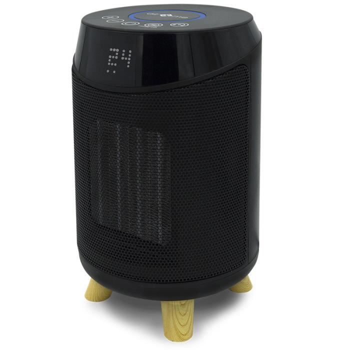 Chauffage connecté - AIR NATUREL - Lison - Noir - 30m² - Multifonction, silencieux, efficace