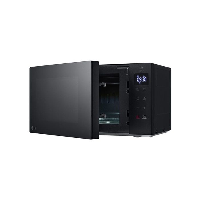 Horno microondas LG MS2032GAS de 700 W con una sola función, color negro.