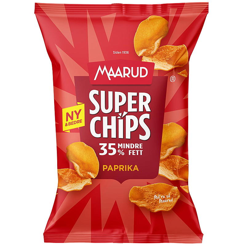Maarud Superchips 130 g Pimentón Maarud