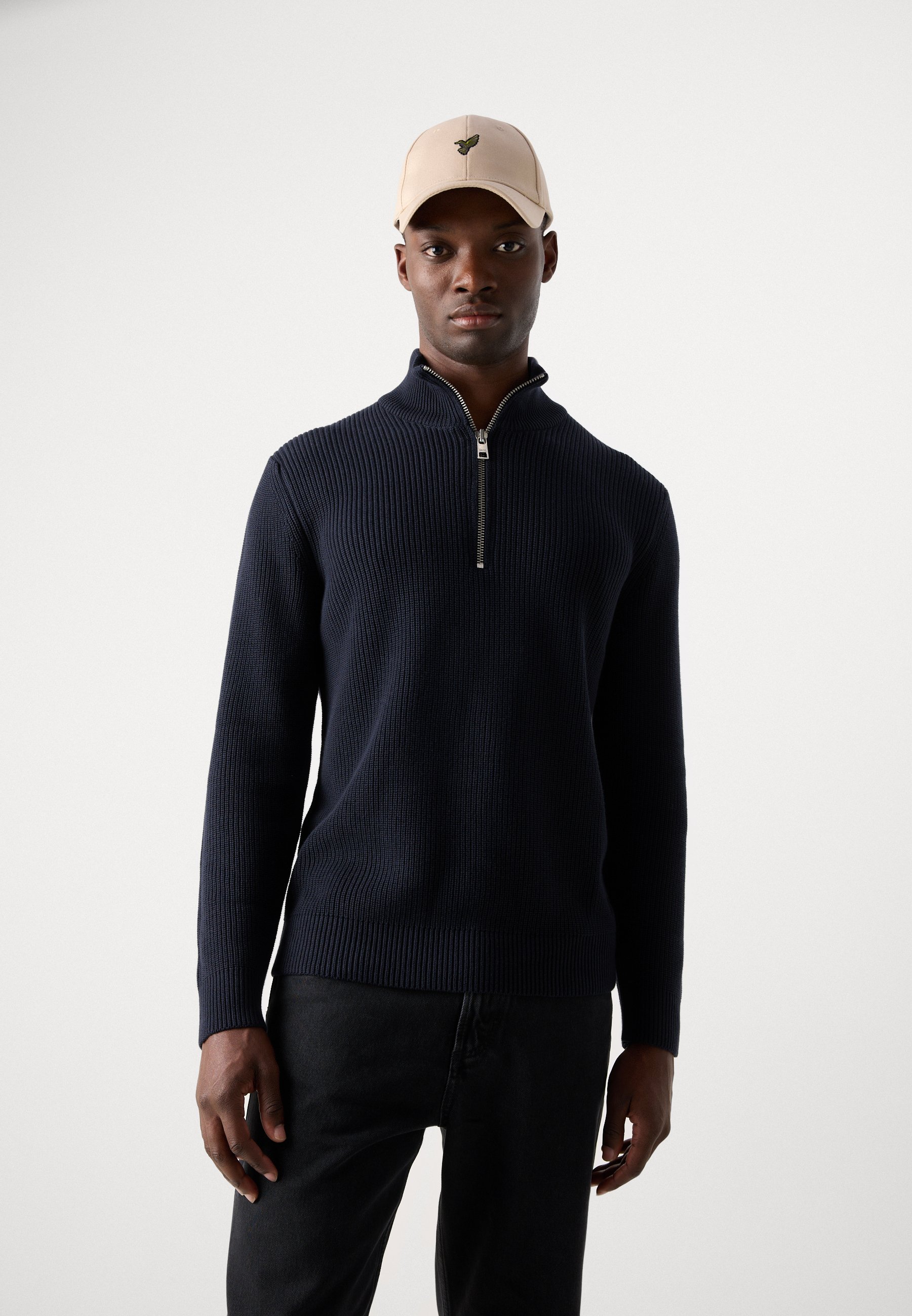 Marc O'Polo DENIM LONGSLEEVE TROYER - Sweter - blue depths