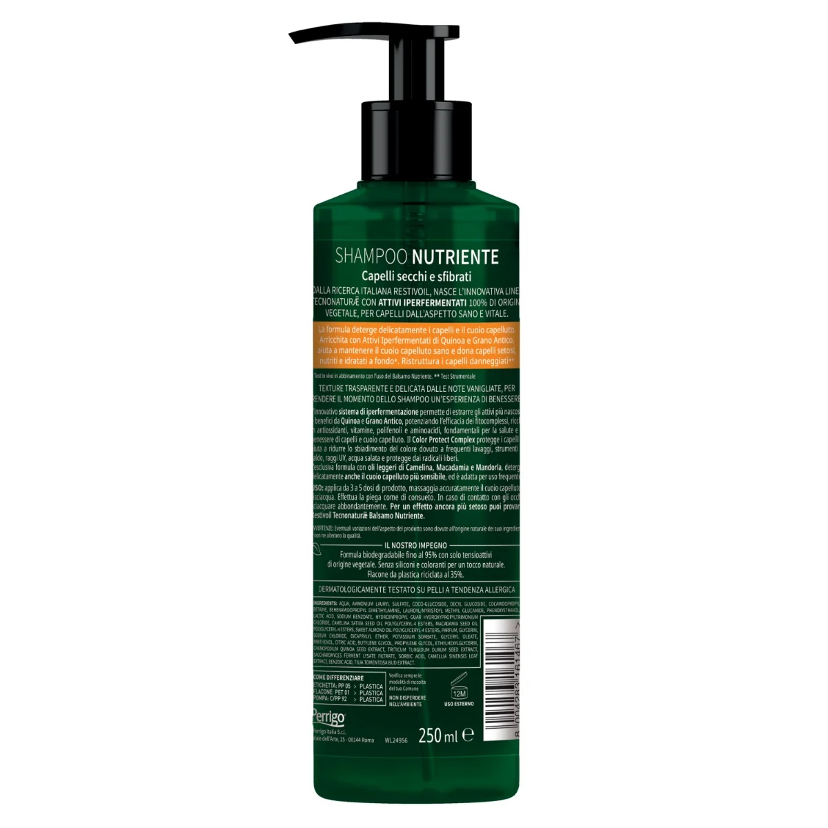 RESTIVOIL Shampoing sec Restivoil Tecnonaturae 250 ml Pour cheveux secs et abîmés