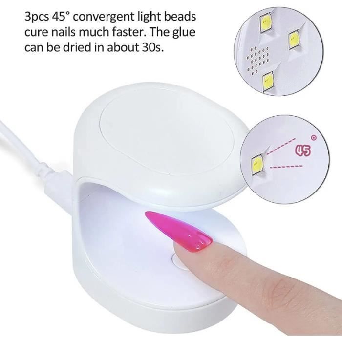 Rechargeable LED-UV Nail Lamp - YTY - 3 Light Beads - 16W - 60s/120s