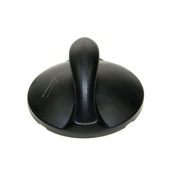 Botón negro - TEFAL - Asa de la tapa - Pieza original - Procesadores de alimentos y multifunciones - Accesorio