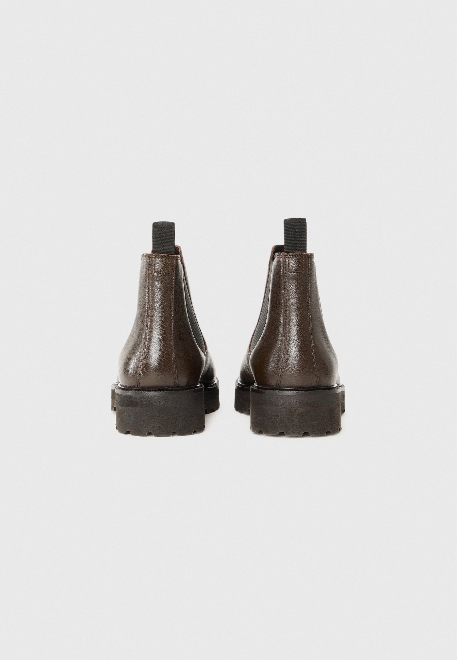 Pier One LEATHER - Klassieke enkellaarsjes - donkerbruin