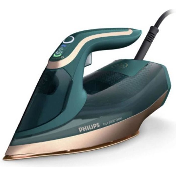 Fer à repasser vapeur - Philips - Azur 8000 - 3000 W - Débit vapeur 70 g/min - Semelle céramique