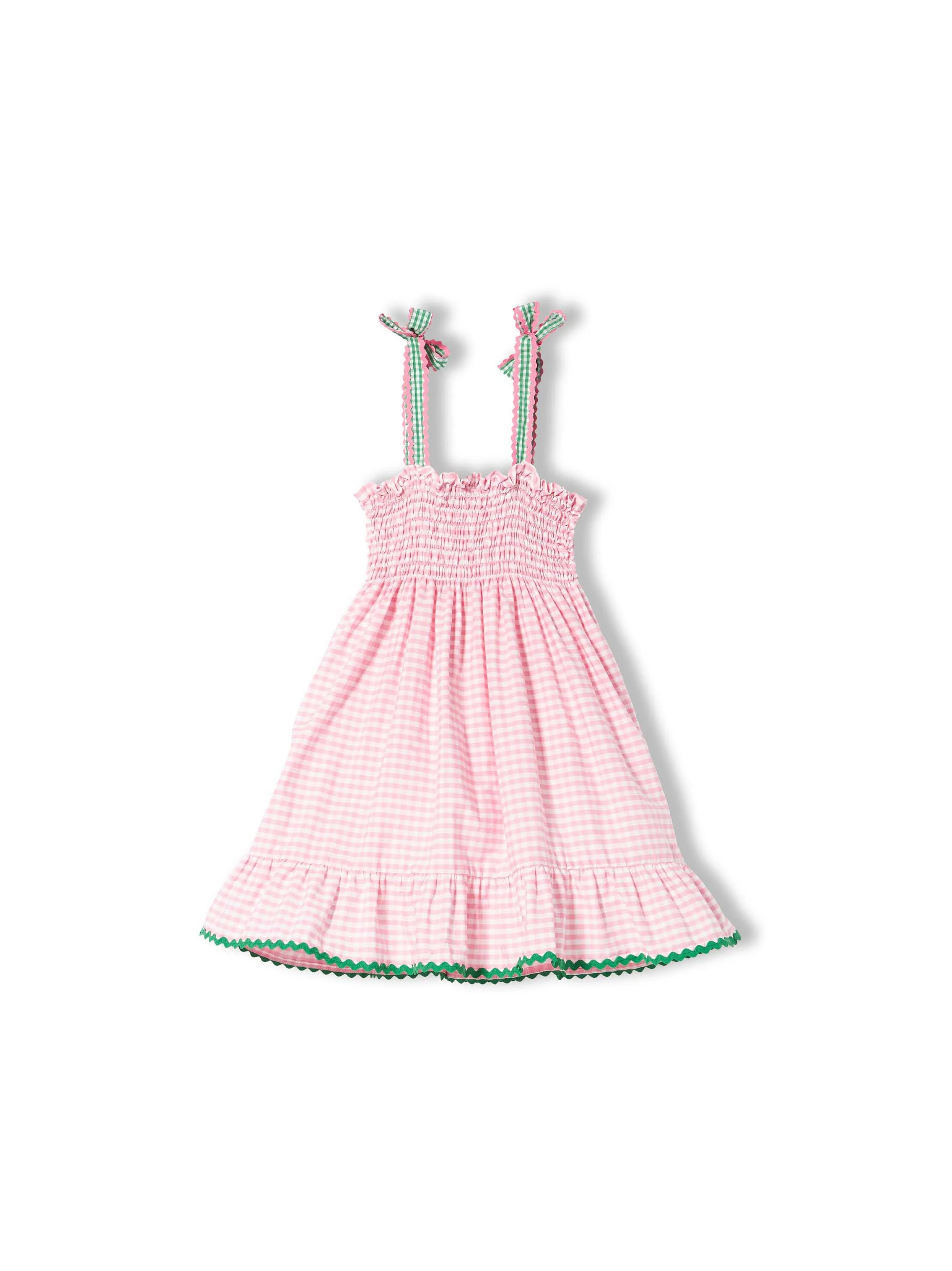 Robe pour fille à carreaux vichy