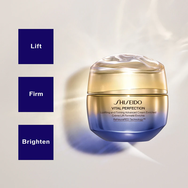 Shiseido Vital Perfection Creme Firmador e Revigorante Avançado - Creme de Dia e Noite Intensivo e Firmador para Pele Seca