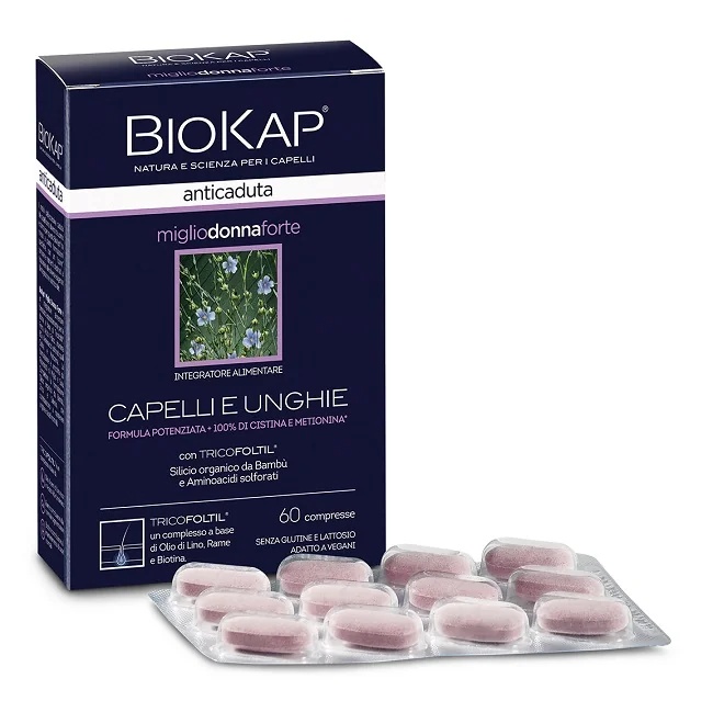 BIOKAP Biokap Miglio Donna Forte complément cheveux et ongles 60 comprimés