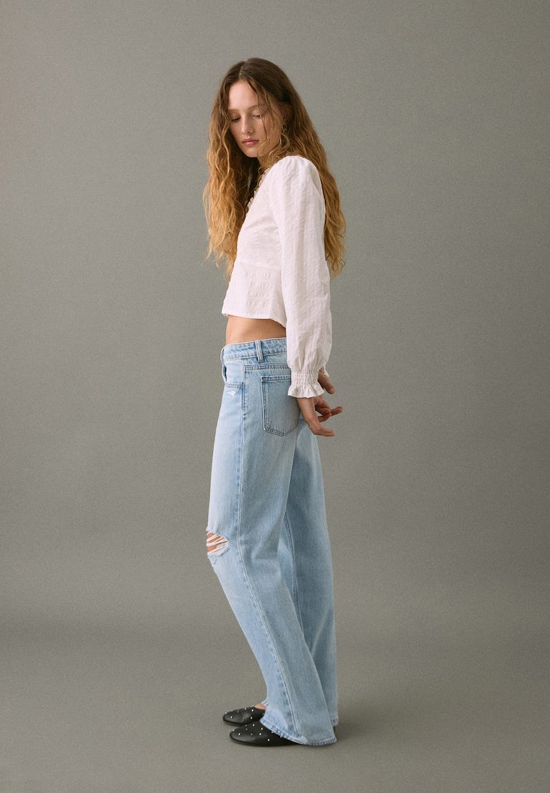 Mango Kids TEEN - Rechte jeans - lichtblauw