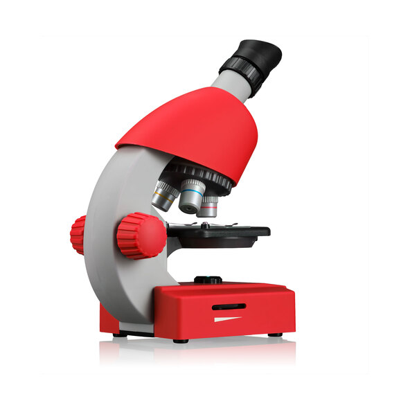 Juniormikroskop 40x-640x, rot