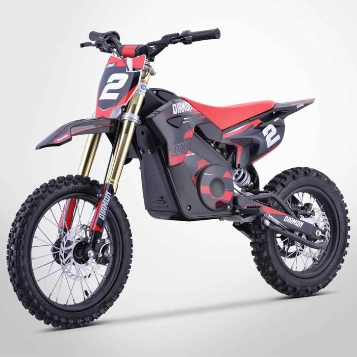 Lasten sähkömoottoripyörä 1300W / ORION 1300W motocross-pyörä / 14/12 / 2021-versio / Punainen