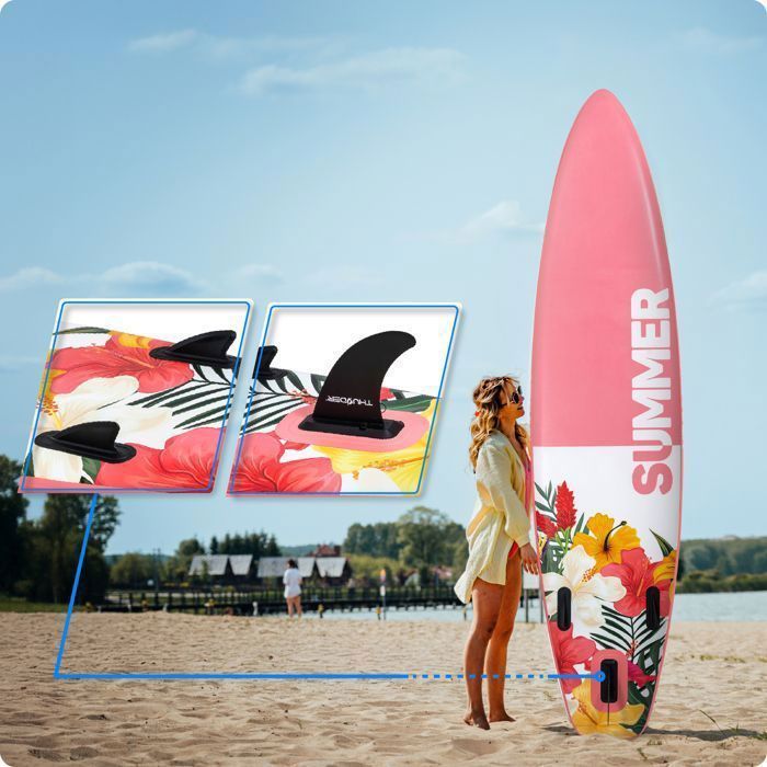 Tavola da paddle THUNDER® VIOSA 320 cm | Gonfiabile | Antiscivolo | Zaino | Accessori completi | Kit di riparazione