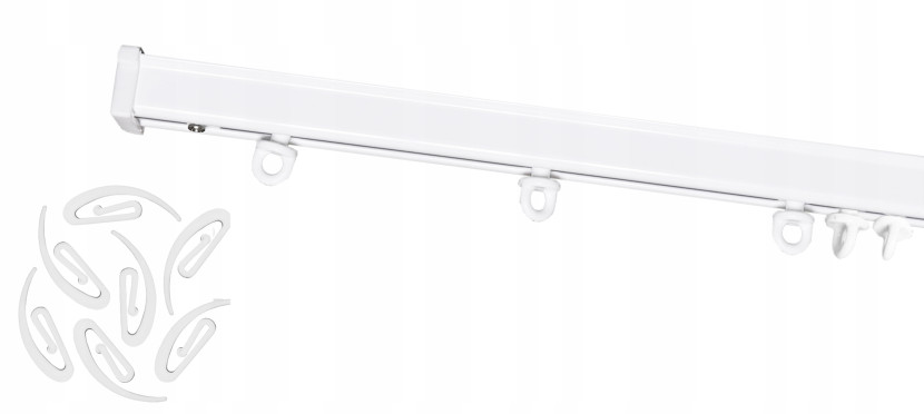 Karnisz Sufitowy Szyna Sufitowa Aluminiowa ZESTAW WAVE PS 150 cm