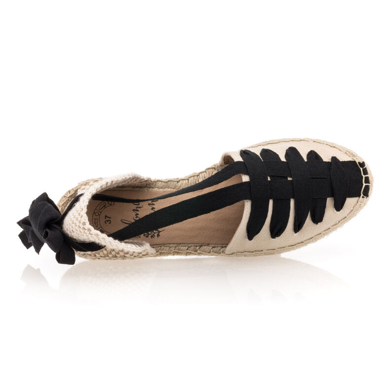 Beige espadrilles voor dames met touwzolen
