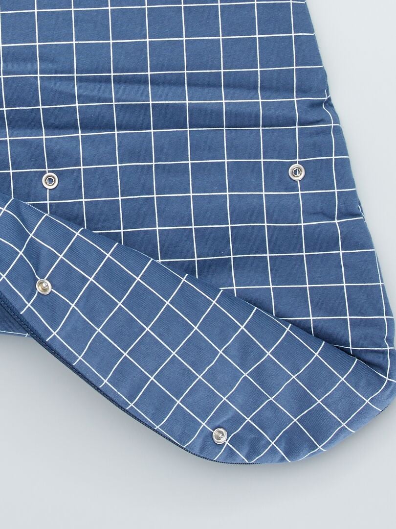 Jersey slaapzak met afneembare mouwen - Blauw