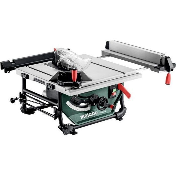 Sierra de mesa METABO TS 254 M - Diámetro 254 mm - Potencia 1500 W - Profundidad de corte 195 mm