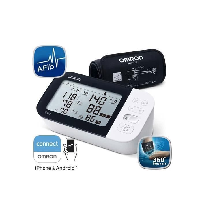 OMRON M7 Intelli IT IntelliWrapCuff: monitor electrónico de presión arterial para la parte superior del brazo