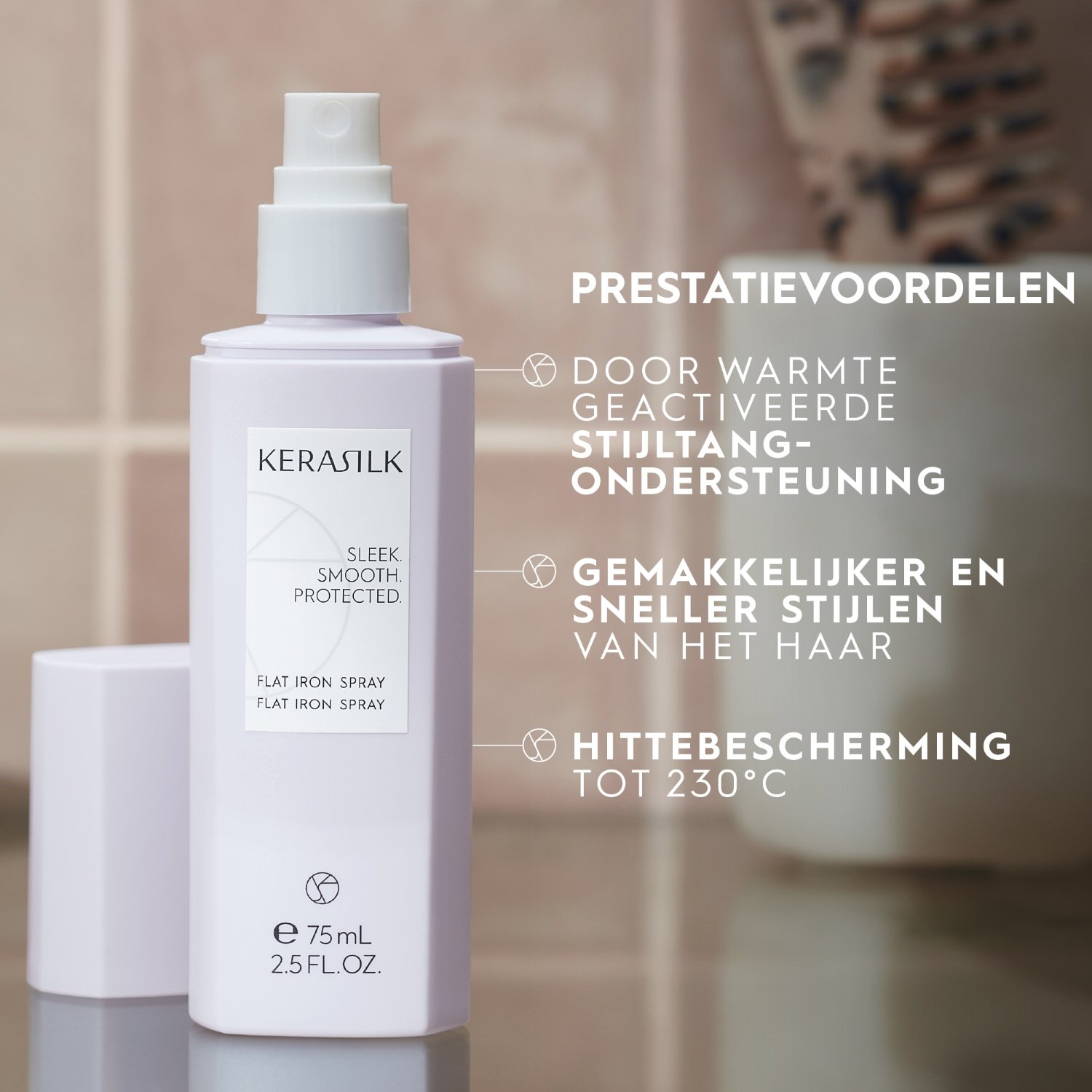 KERASILK lak za oblikovanje las za likalnike – 75 ml