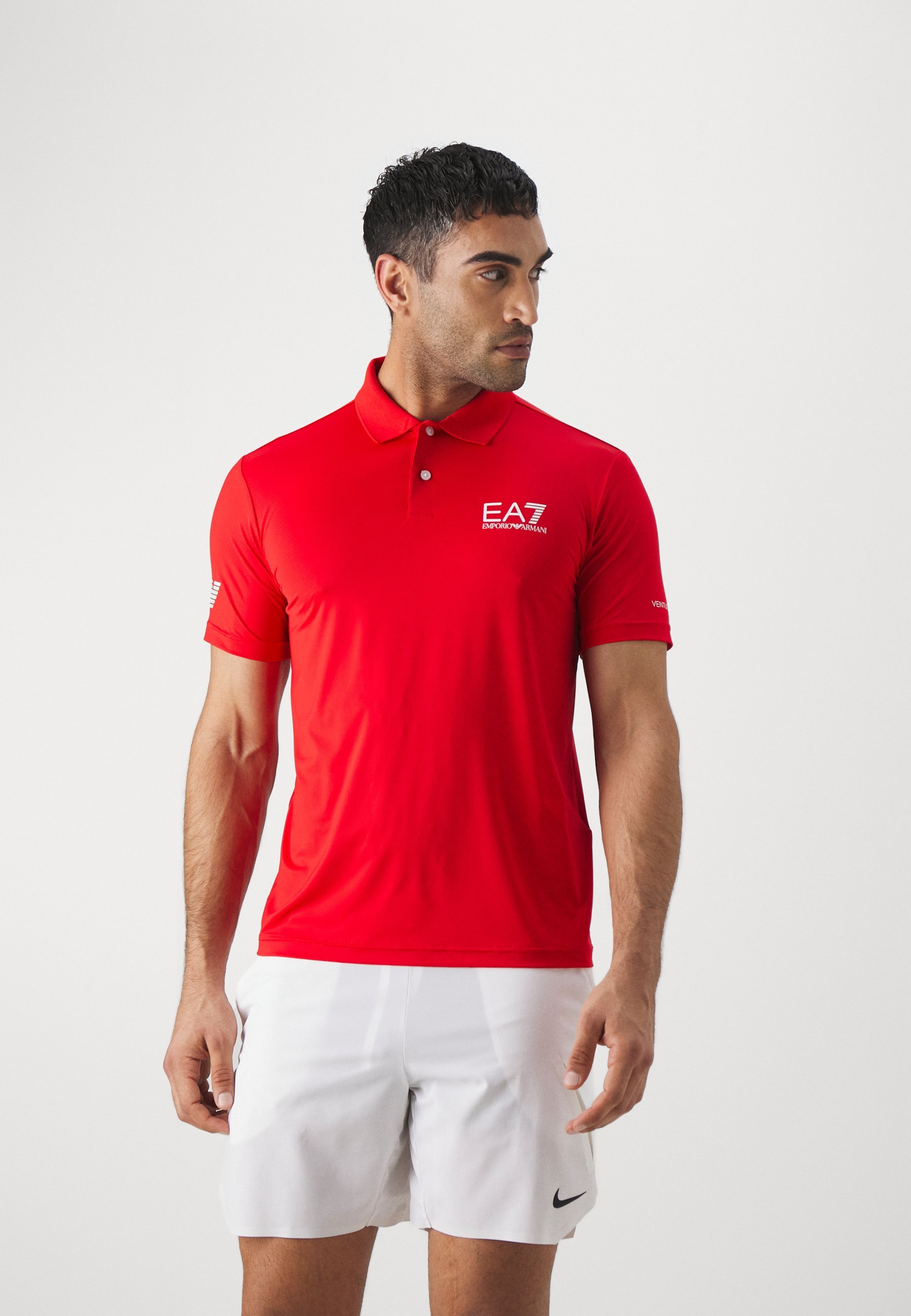 EA7 Emporio Armani MULTI VENTUS7 - Koszulka polo - racing red