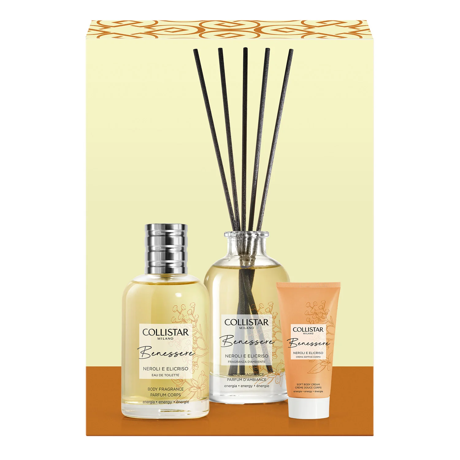 Benessere Cofanetto Benessere Neroli e Elicriso - Cofanetto Corpo, Eau de Toilette, Cofanetto Profumo Donna