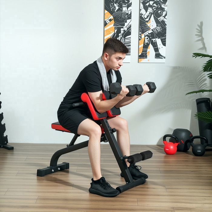 Plaque épaissieTabouret d'Haltérophilie sportnow, tabouret de fitness multifonctionnel, réglable, Design pliable, adapté aux boucl