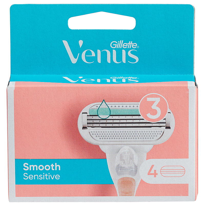 Gillette Klingen, 4er-Packung Venus Smooth Sensitive