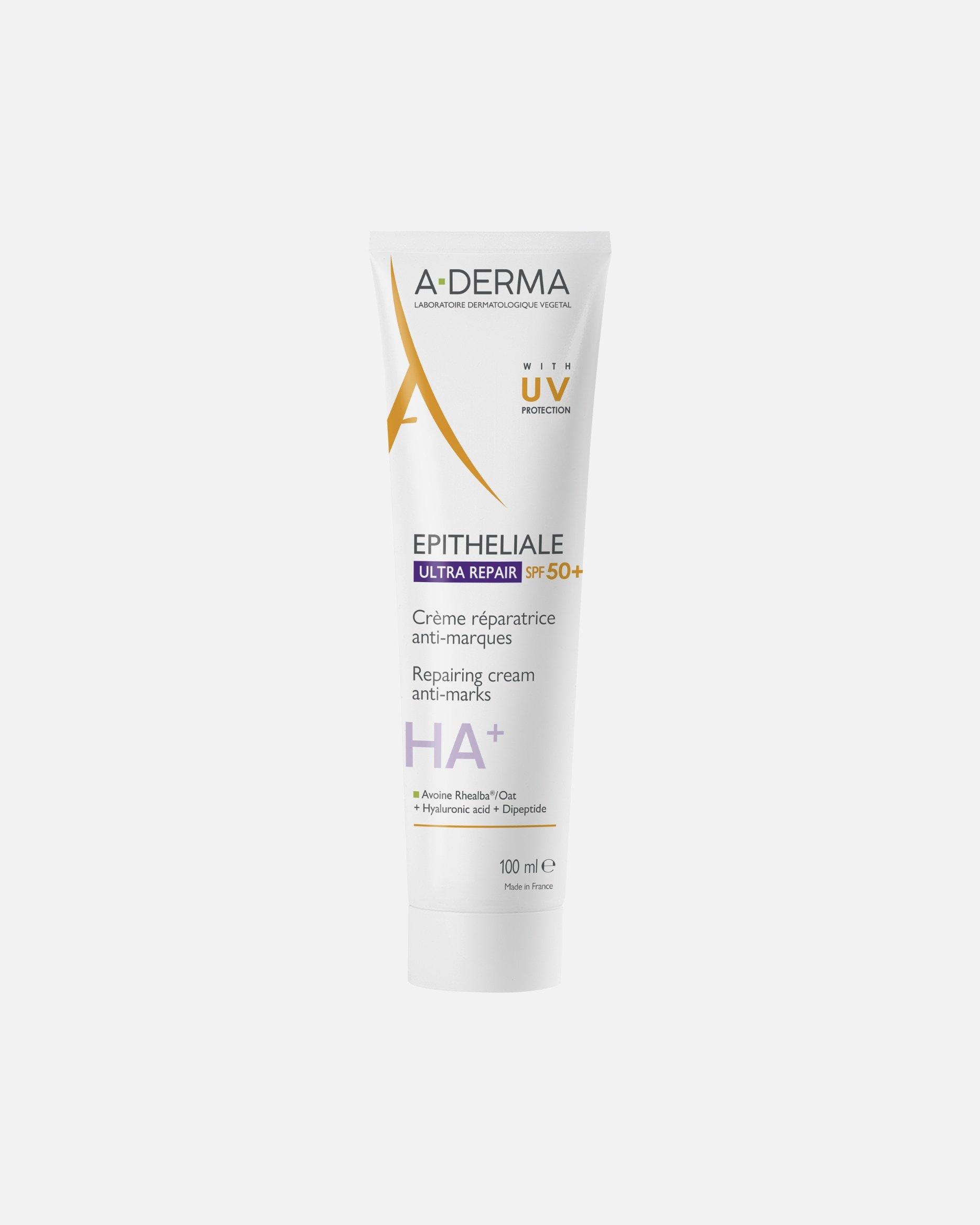 A-DERMA kūno kremas „Epithelial ULTRA REPAIR SPF 50+“ atkuriamasis kremas - 100 ml