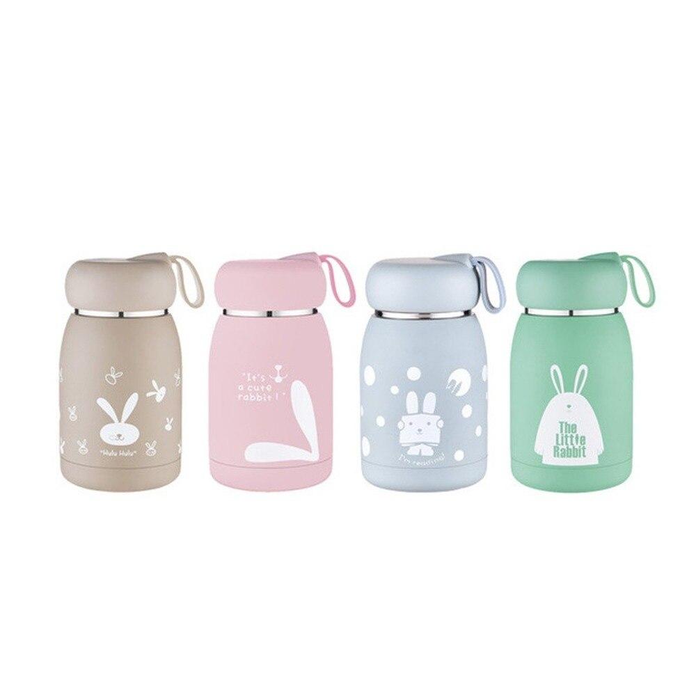 Nouvelle bouteille isotherme en acier inoxydable 304, motif dessin animé mignon pour enfants, idéale comme cadeau pour les personnes ayant un gros ventre.