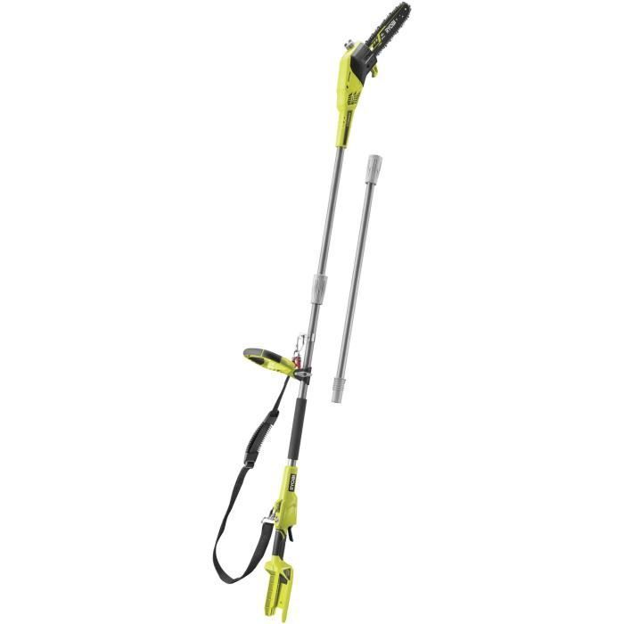 RYOBI - Podadora de pértiga MAXPOWER de 36 V - Barra guía de 25 cm - Tubo telescópico (2,4 - 2,9 m) - Sin batería ni cargador - RY36PP25A-0