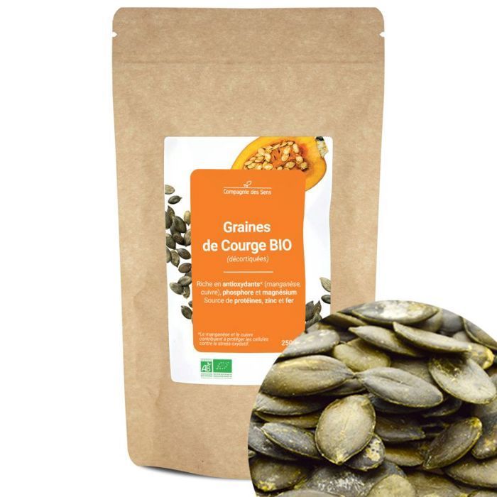 Organic Shelled Pumpkin Seeds - Rich in Antioxidants - 250g
