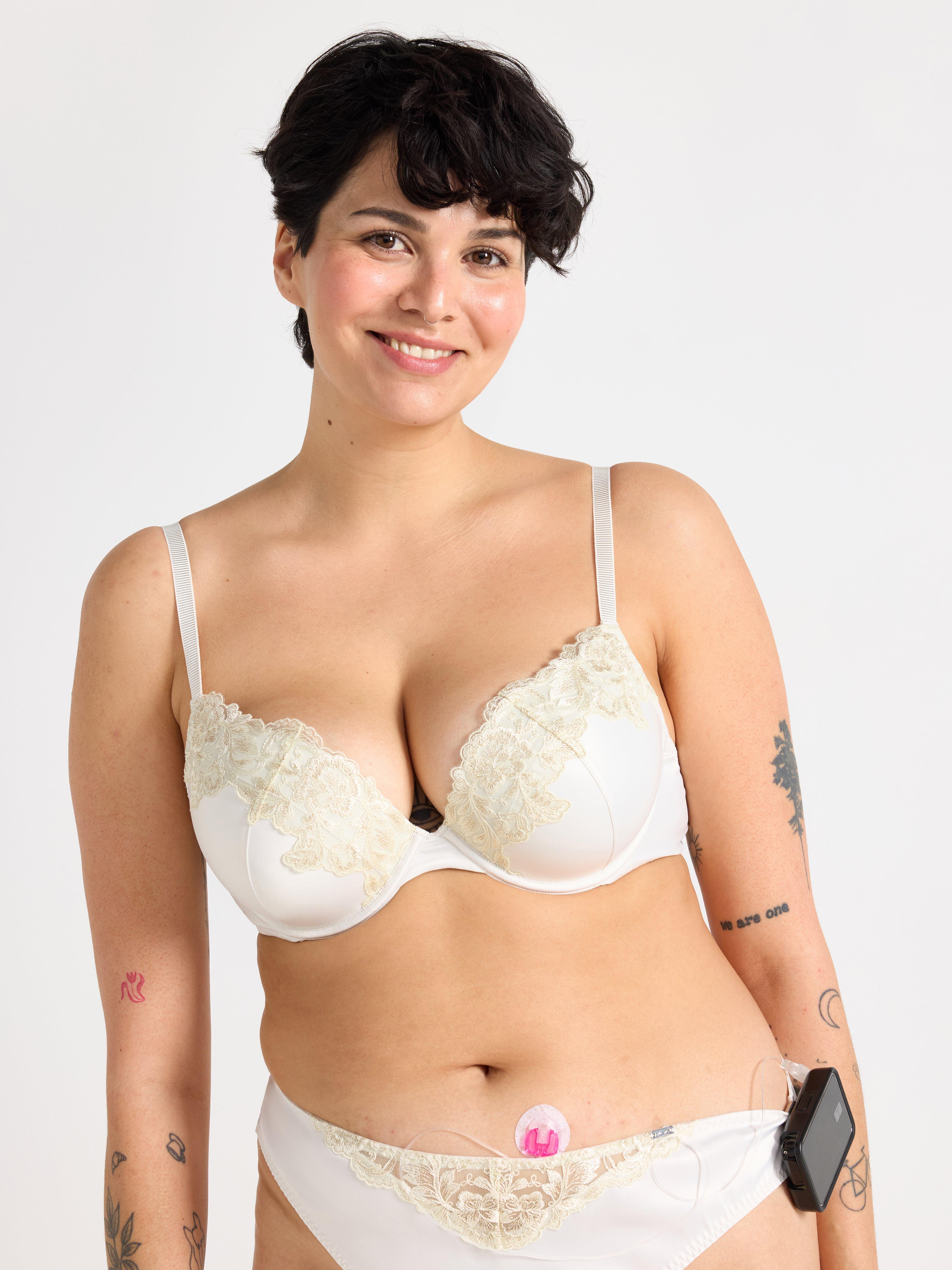 ella m – Orkidé push-up-bh Lys Hvit