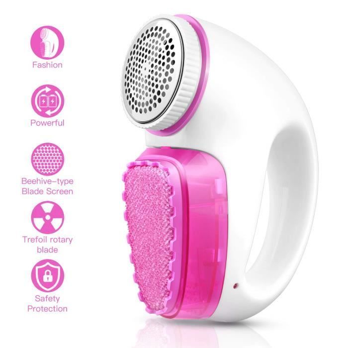 Rasoir Anti-Bouloche Électrique - UrDurable - USB Rechargeable - Rose - Mixte