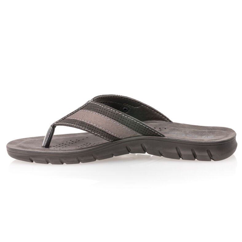 Férfi fekete flip-flop papucsok / tanga szandálok