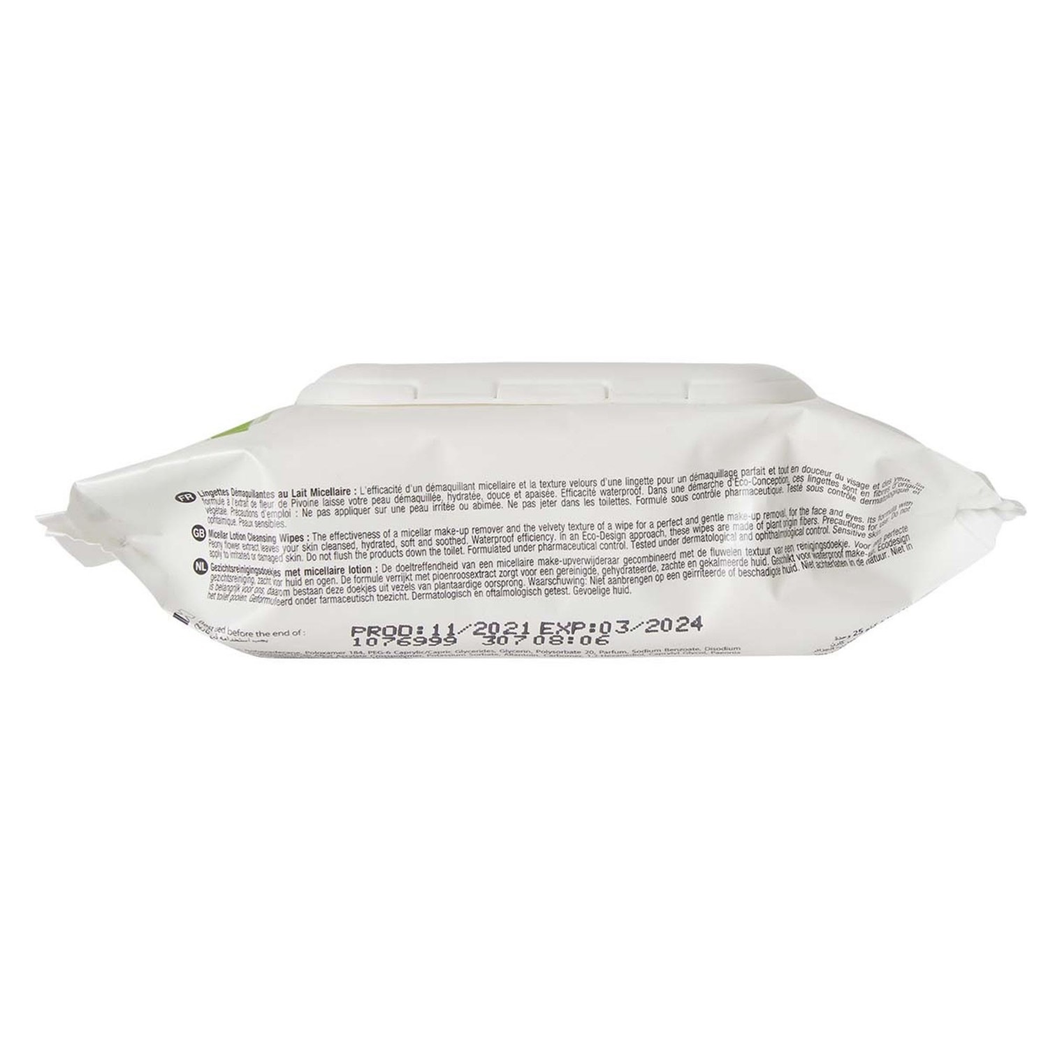 CORINE DE FARME Lingettes démaquillantes micellaires x25 COMPOSTABLES